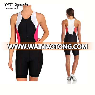 Customization lycra compression triathlon wear Womens  Compression Tri Suit